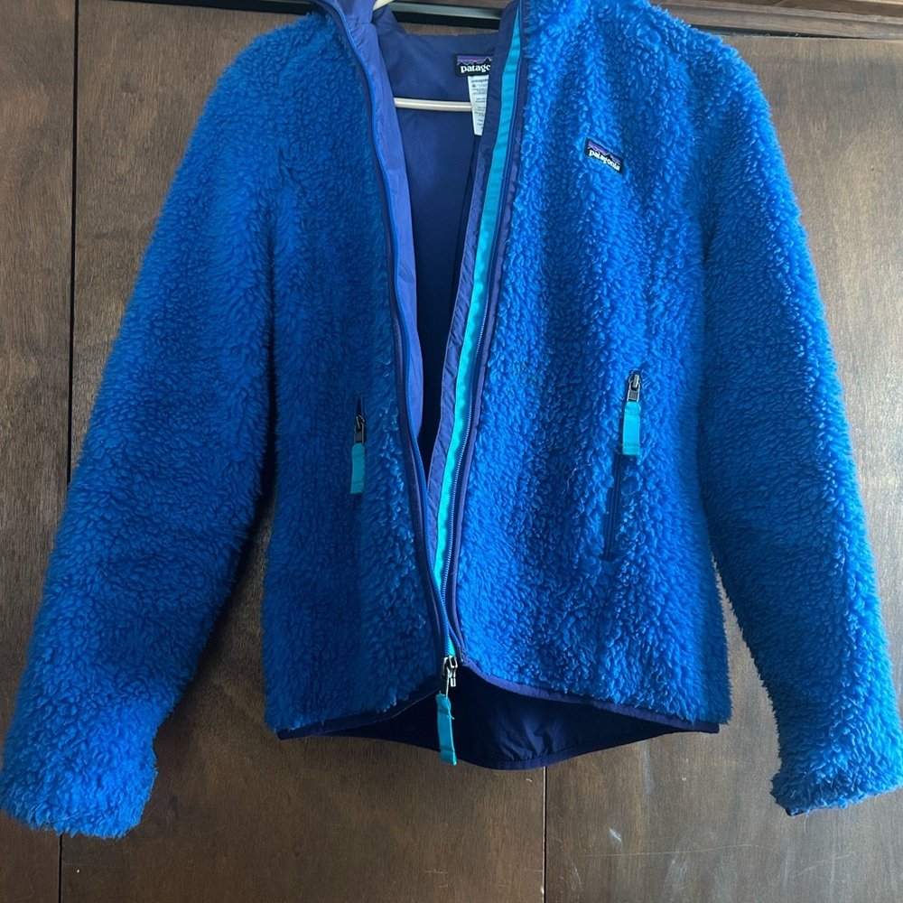 Patagonia Womens Vibrant Blue Fleece Jacket